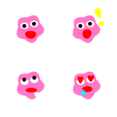 [LINE絵文字] pink frogの画像
