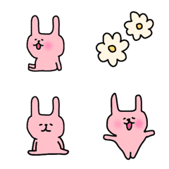 [LINE絵文字] cute rabbit♡♡の画像
