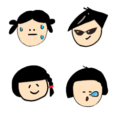 [LINE絵文字] まめこのいろいろemojiの画像