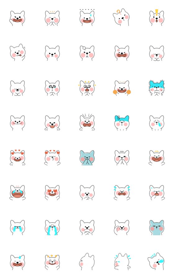 [LINE絵文字]Dude Dogの画像一覧