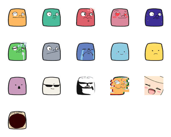 [LINE絵文字]感情ゼリーくんの画像一覧