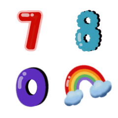 [LINE絵文字] number 18の画像