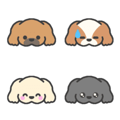 [LINE絵文字] ペキニーズ＊絵文字＊の画像
