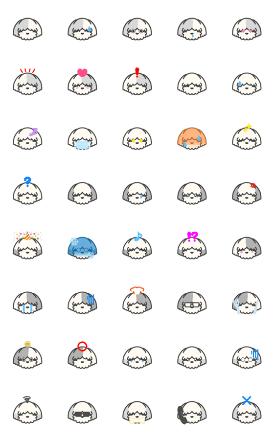 [LINE絵文字]オールドイングリッシュシープドッグ＊の画像一覧