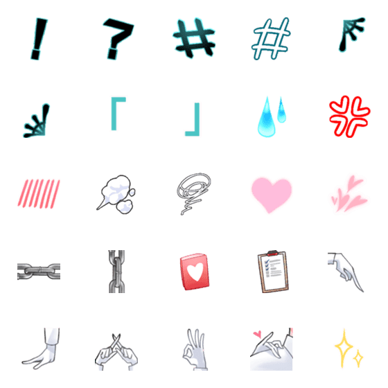 [LINE絵文字]clean moodの画像一覧