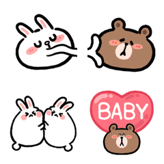 [LINE絵文字] Let's fall in love with Brown and Cony.の画像