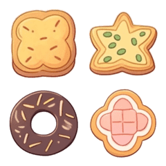 [LINE絵文字] ビスケットの絵文字の画像