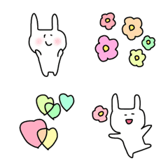 [LINE絵文字] 【わりとゆるーく使えるうさぎさん】の画像