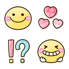 動く♡カラフルスマイルの絵文字メイン画像
