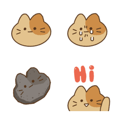 [LINE絵文字] money-loving expressionless catの画像