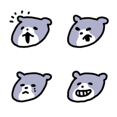 [LINE絵文字] かわうその顔絵文字の画像