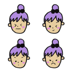 [LINE絵文字] おだんご女子111の画像