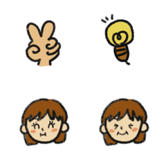 [LINE絵文字] ボブガール333の画像