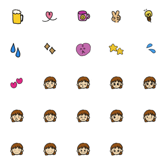 [LINE絵文字]ボブガール333の画像一覧