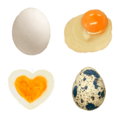 [LINE絵文字] 卵たまご玉子タマゴ♡写真絵文字の画像