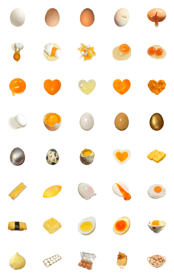 [LINE絵文字]卵たまご玉子タマゴ♡写真絵文字の画像一覧