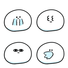 [LINE絵文字] シンプル モッツァレラチーズ 日常会話の画像