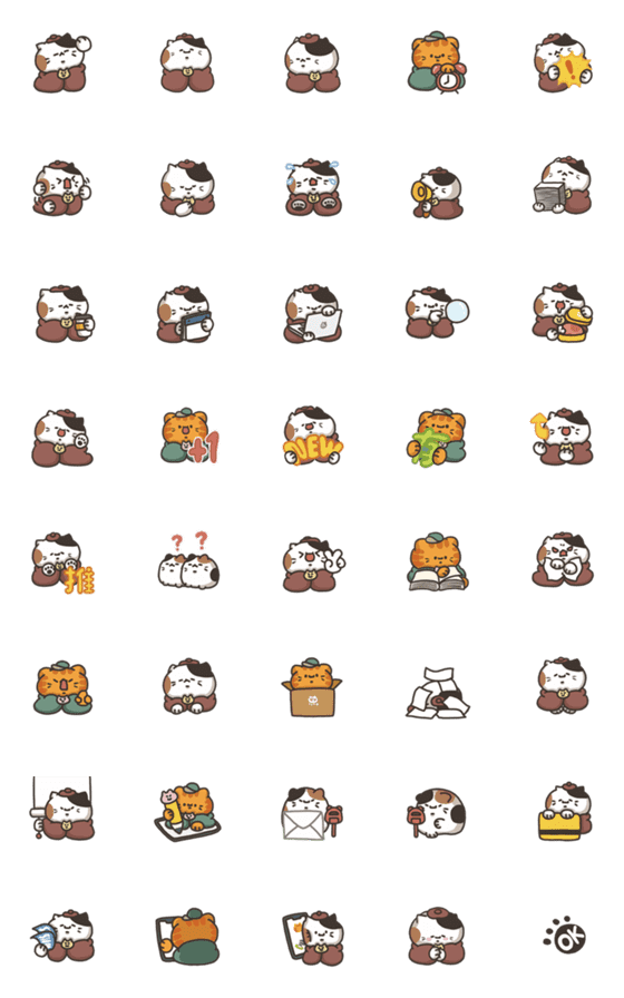 [LINE絵文字]Sanfa cat-Workplace Emoticonの画像一覧