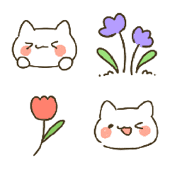 [LINE絵文字] Neko white catの画像