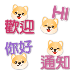 [LINE絵文字] かわいい柴犬の超実務事務の画像