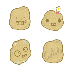 出っ歯じゃが【じゃがいも】の絵文字メイン画像