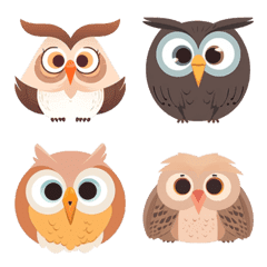 [LINE絵文字] フクロウだらけの画像