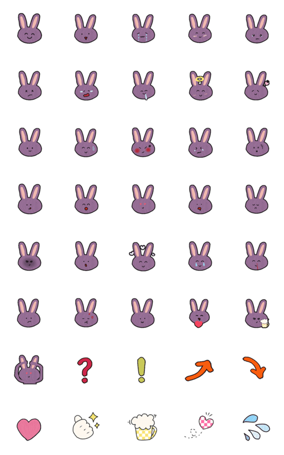 [LINE絵文字]Bunny ppの画像一覧