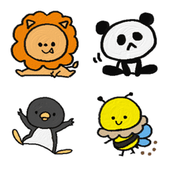 [LINE絵文字] ▷かわいい動物たちの画像