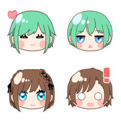 [LINE絵文字] うちの子にこにこえもじの画像