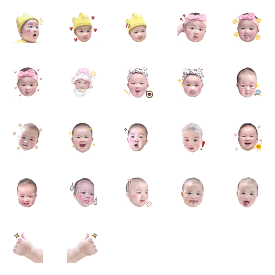 [LINE絵文字]JiaYun Baby Emojiの画像一覧