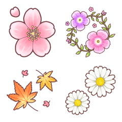 [LINE絵文字] 季節の草花の画像