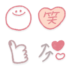 [LINE絵文字] 毎日使える♡シンプルくすみカラーの画像