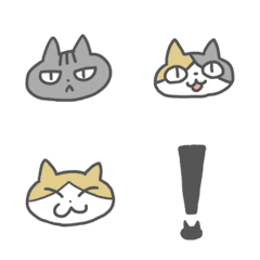 [LINE絵文字] 3匹のねこちゃんの画像