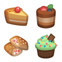 [LINE絵文字] Food - Cakes ＆ Pastriesの画像