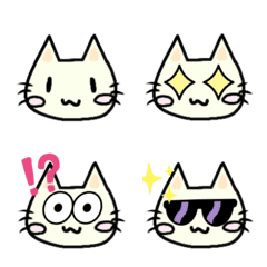 [LINE絵文字] まるまるほっぺねこ 絵文字の画像