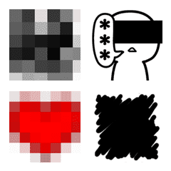 [LINE絵文字] Secret Talking Mosaic-Animated Emojiの画像