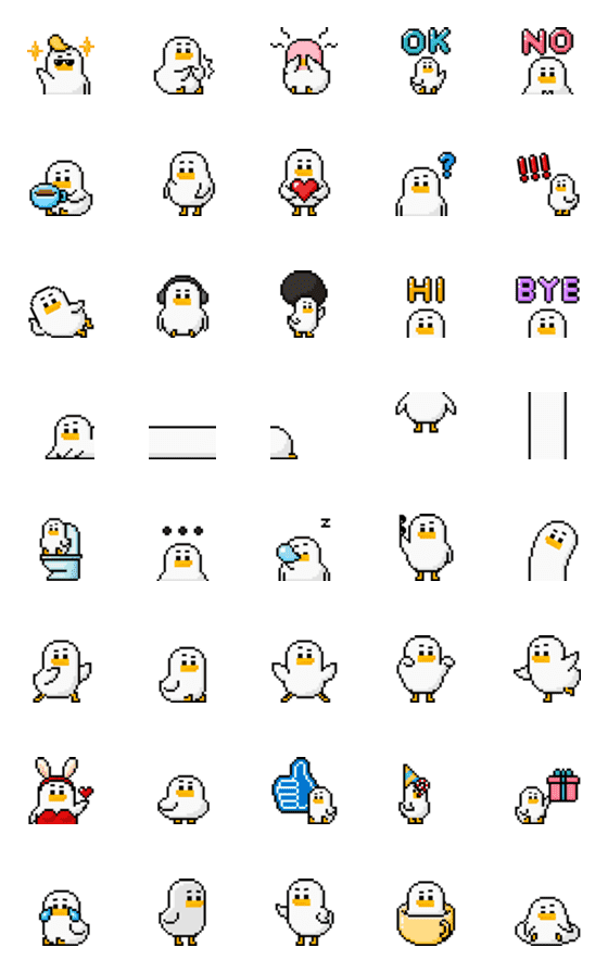 [LINE絵文字]Pixel Planet - Willy's Motion Emojiの画像一覧