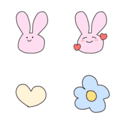 [LINE絵文字] ゆるゆるうさぎちゃんの画像