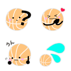[LINE絵文字] バスケットボールさん 便利な絵文字の画像