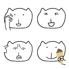 [LINE絵文字] Choke spicy CAT Emoji 1の画像