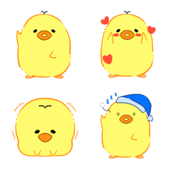 ふっくらぴよの絵文字メイン画像