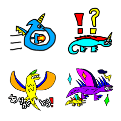 [LINE絵文字] 9歳息子 ドラゴンの絵文字の画像