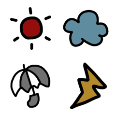 [LINE絵文字] meforの絵文字♡天気の画像