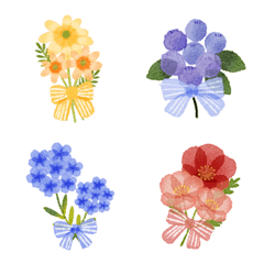 [LINE絵文字] ＊fleurs et bouquets＊夏のお花の画像