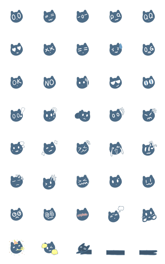 [LINE絵文字]Cat 0.0の画像一覧