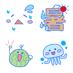 [LINE絵文字] 夏に使える絵文字いろいろの画像