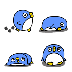 [LINE絵文字] ちょっとあたまのわるそうなペンギン 1匹目の画像