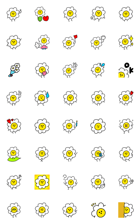 [LINE絵文字]riekimの花の絵文字の画像一覧