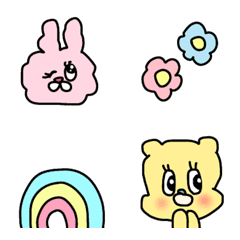 [LINE絵文字] ＊＊cute bear rabbit＊＊の画像