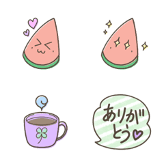 [LINE絵文字] かわいいスイカくんの画像